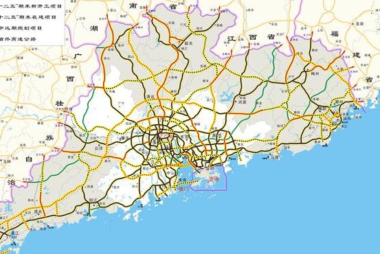 广东省高速公路图（广东省高速公路分布图）