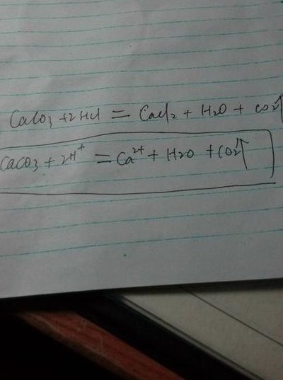碳酸钙和稀盐酸（碳酸钙和稀盐酸的离子反应）