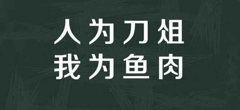 人为刀俎硪为鱼是什么意思（人为刀俎硪为鱼是什么意思拼音）