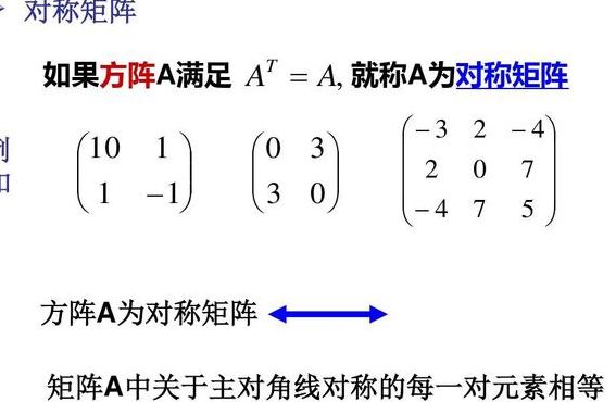 实对称矩阵（实对称矩阵的性质）