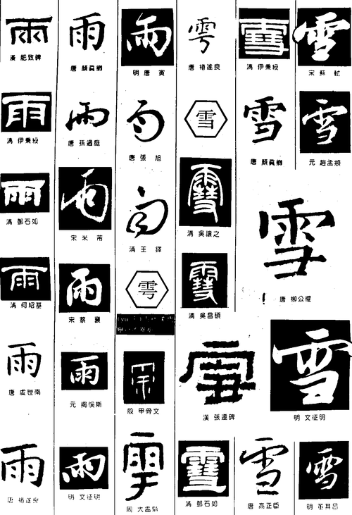 雨的繁体字（雷的繁体字）