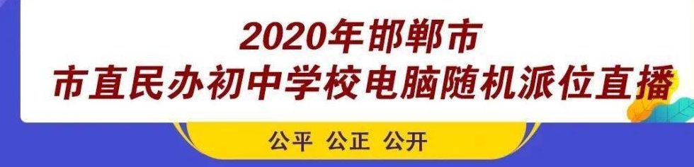 邯郸民办中学（邯郸民办中学摇号时间安排）