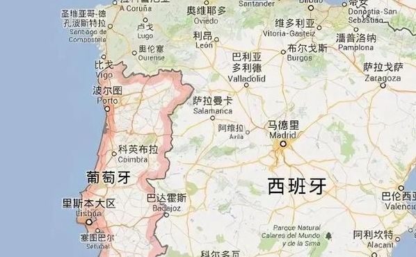 西班牙与葡萄牙（西班牙与葡萄牙分界线）