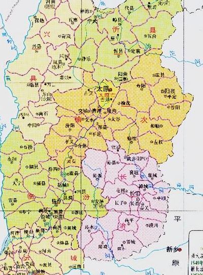 山西最新行政区划图调整最新消息（山西省最新区域划分图）