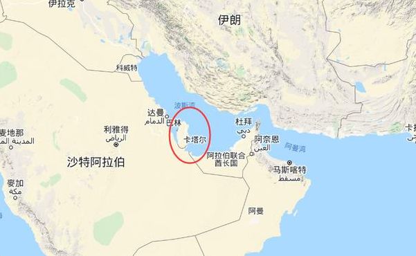 卡塔尔地图位置（卡塔尔地图位置维度）