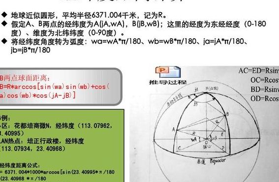 径纬度计算距离（根居径纬度计算距离）