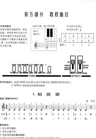 电子琴入门教程全集（电子琴入门教程全集视频）