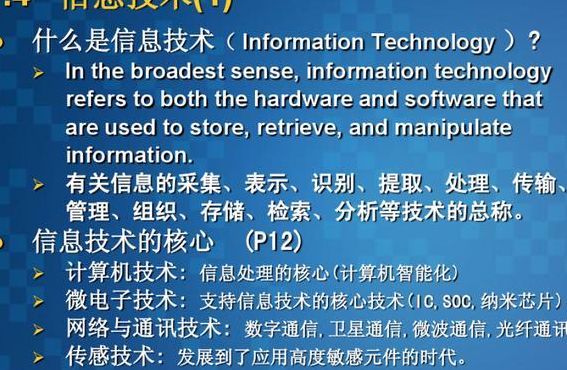 什么是信息技术（什么是信息技术20）