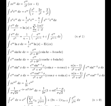 指数函数积分（积分必背48个公式图片）