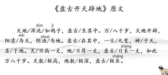 盘古开天地文言文（盘古开天地文言文注释及翻译）