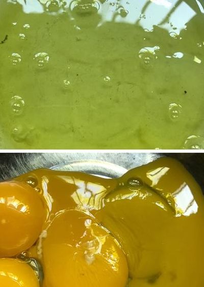 鸡蛋清是绿色的（鸡蛋清是绿色的可拟吃吗）