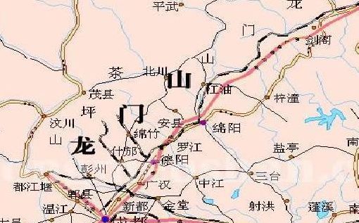 龙门山脉（龙门山脉地图）