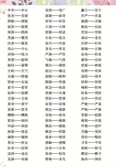 靓丽的近义词（靓丽的近义词是什么）