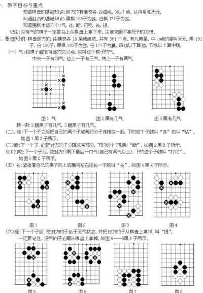 围棋基础知识及入门（围棋基础知识及入门视频）