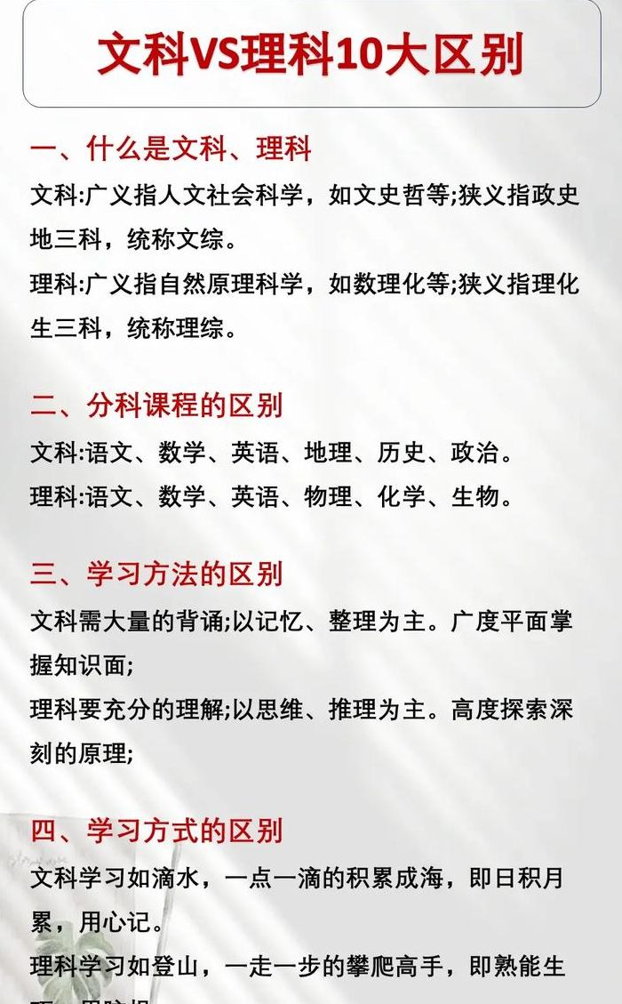 文理科分别有哪几科（文理科分别有哪几科四川文理双修）